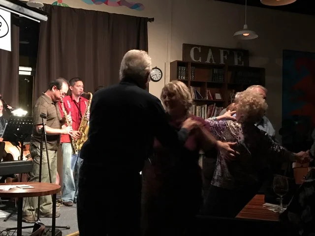 Soon enough, the swinging band inspired dancers to fill up the dance floor.
