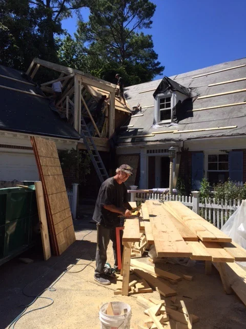 Rough Carpentry hard at work.