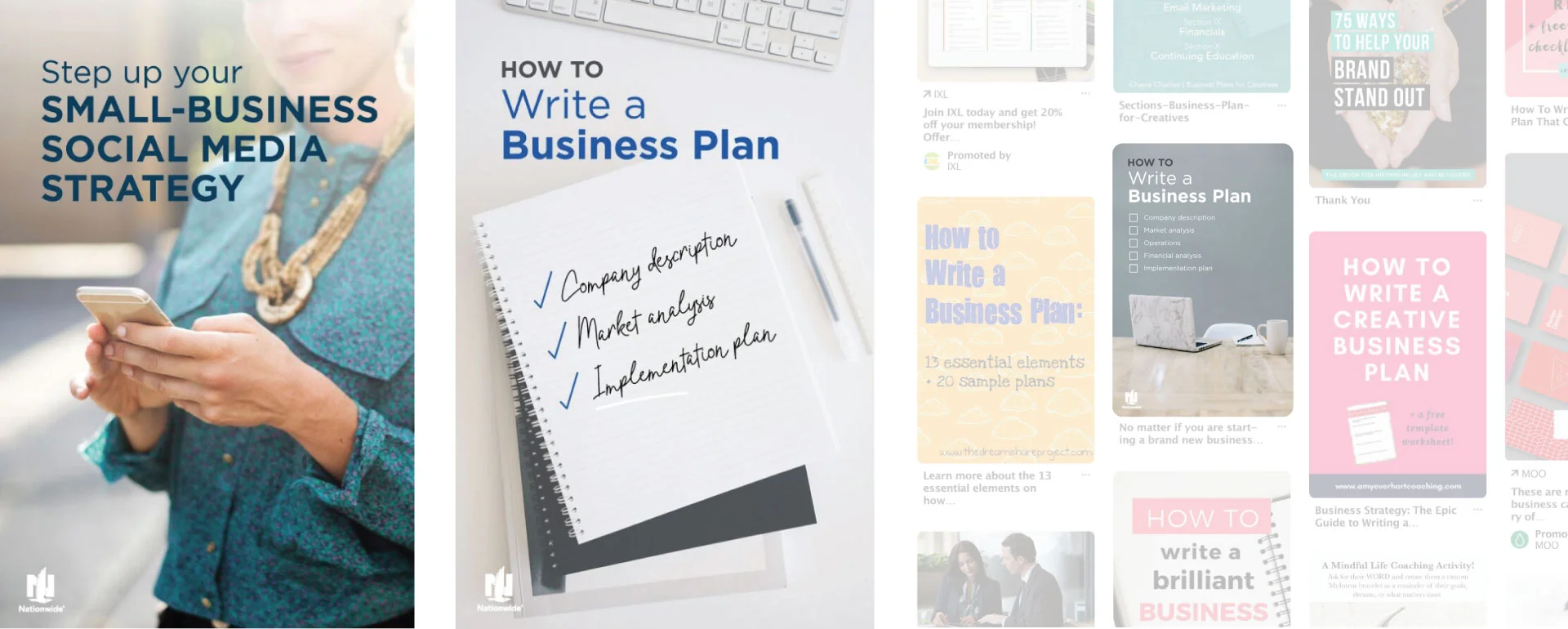 Nationwide design for Pinterest Campaign