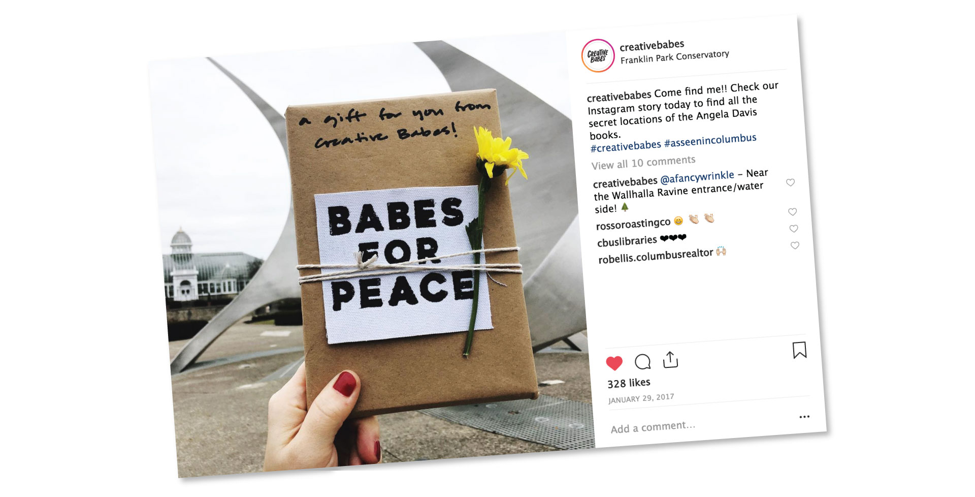 Hiding books throughout the city to promote a local event
