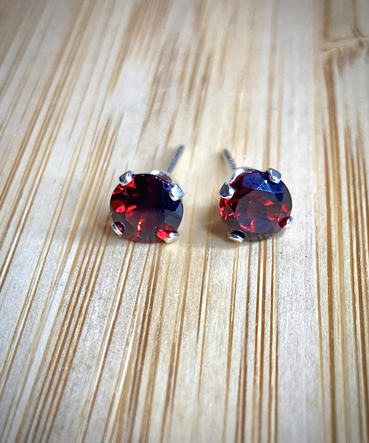 Garnet Studs