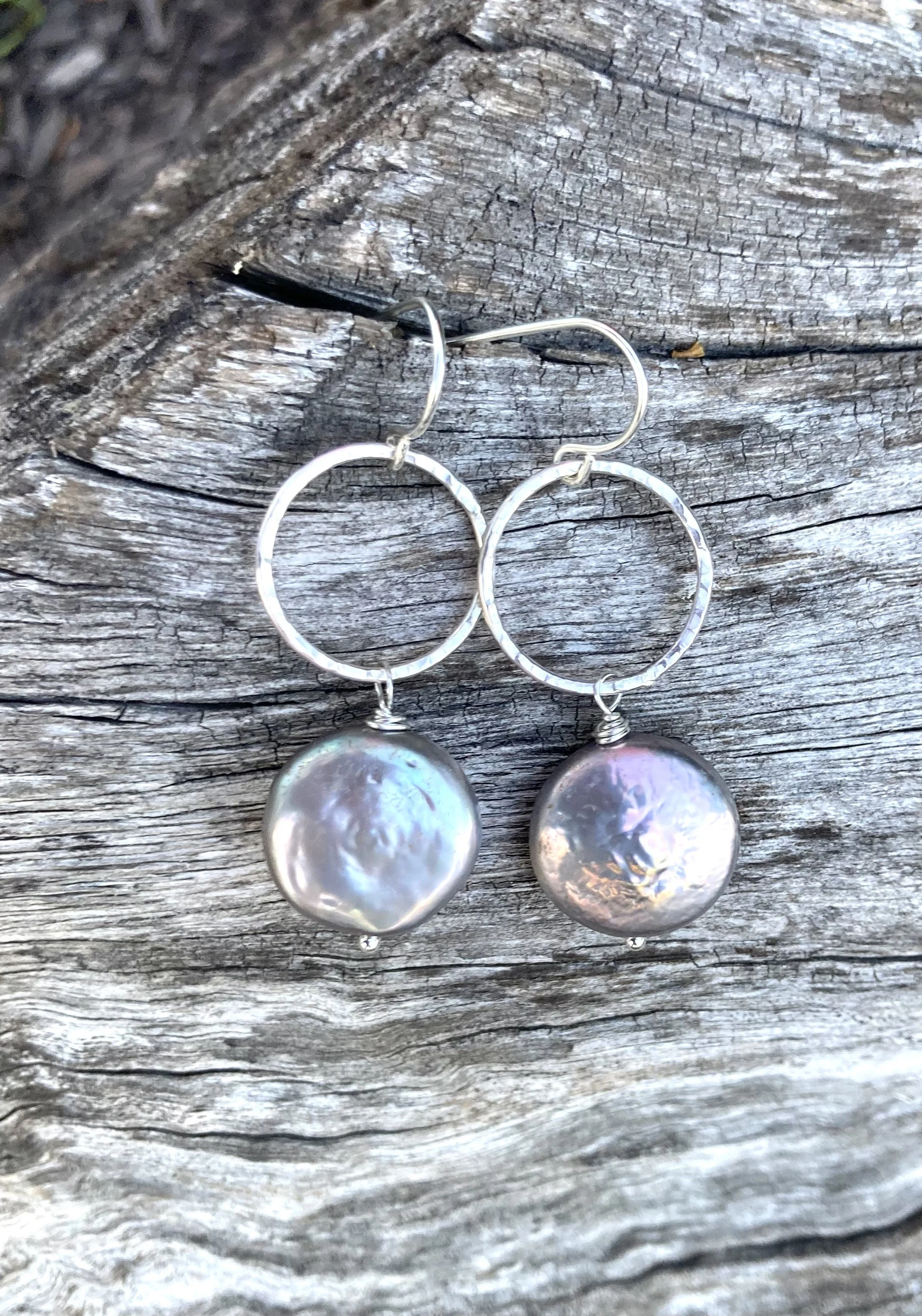 Coin Pearl Earrings