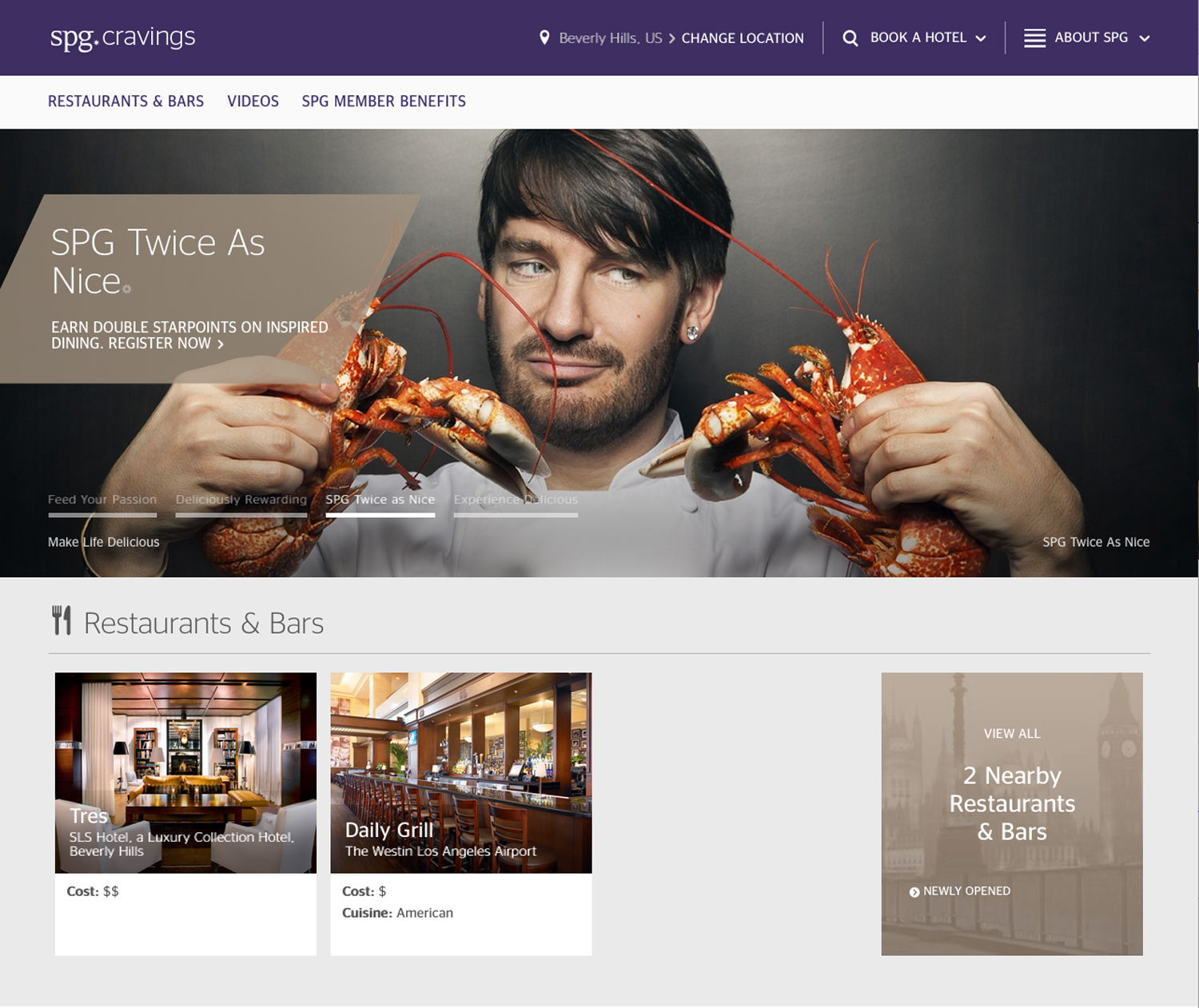 Chef Eric Lanlard for SPG Cravings