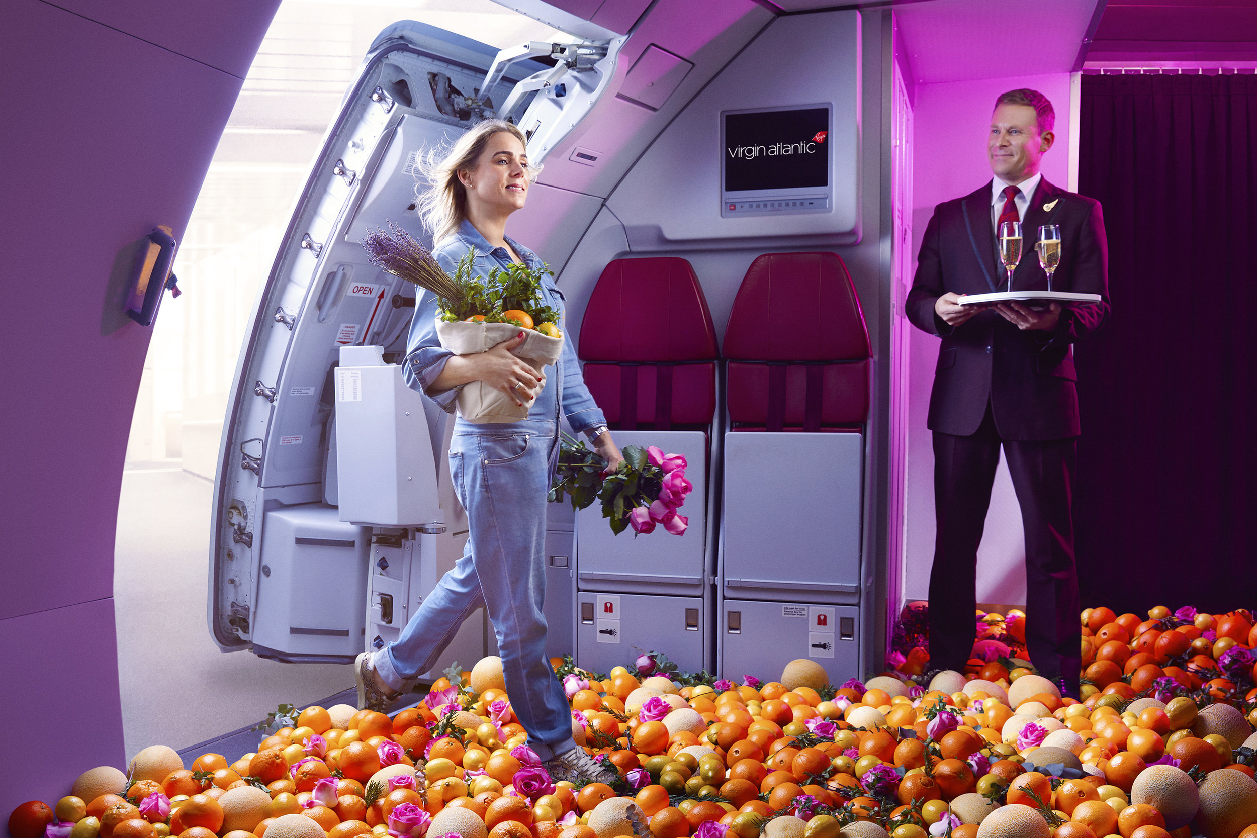 Rachel Vosper, creator of the Virgin Air scent, photographed for Virgin Atlantic