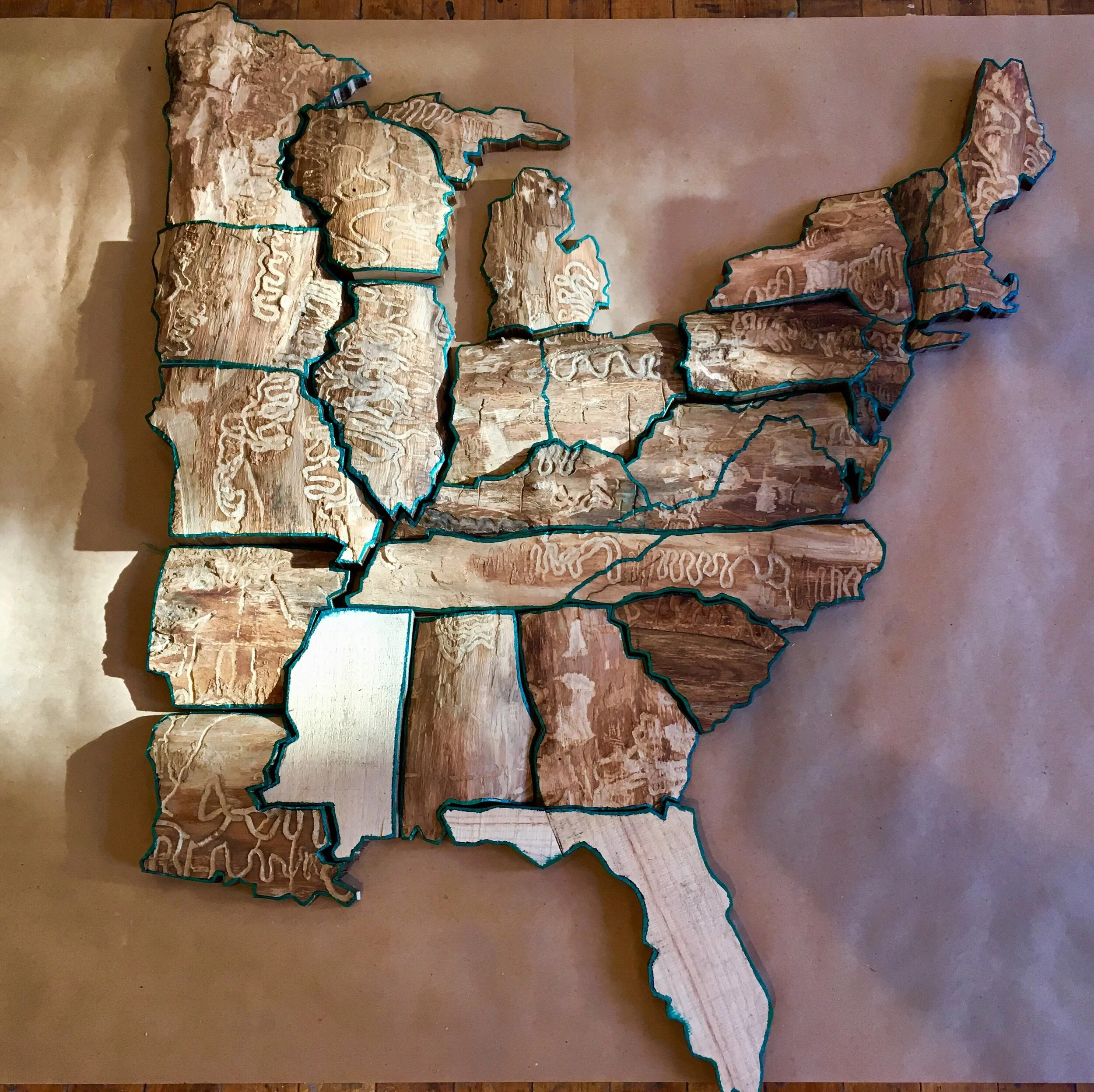    Crated and Shipped    detail - map in process    