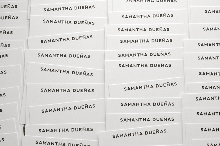 Samantha Dueñas Custom Notecards / Paper & Type