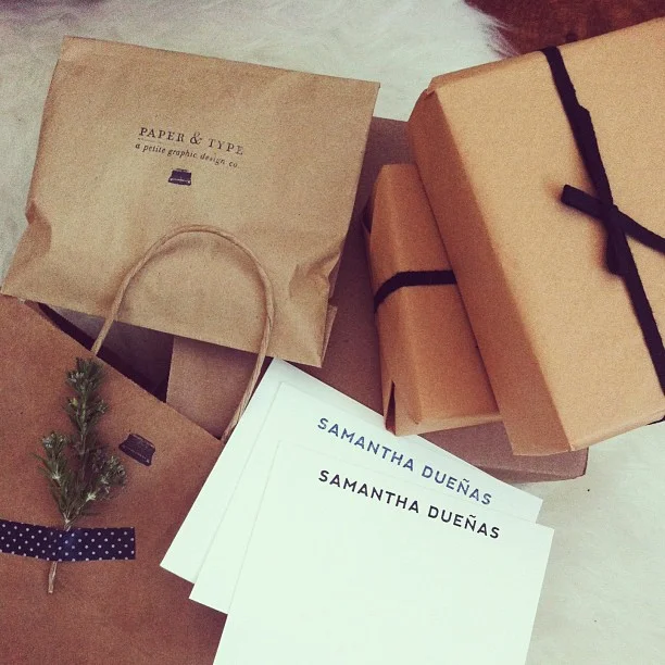 Samantha Dueñas Custom Notecards / Paper & Type