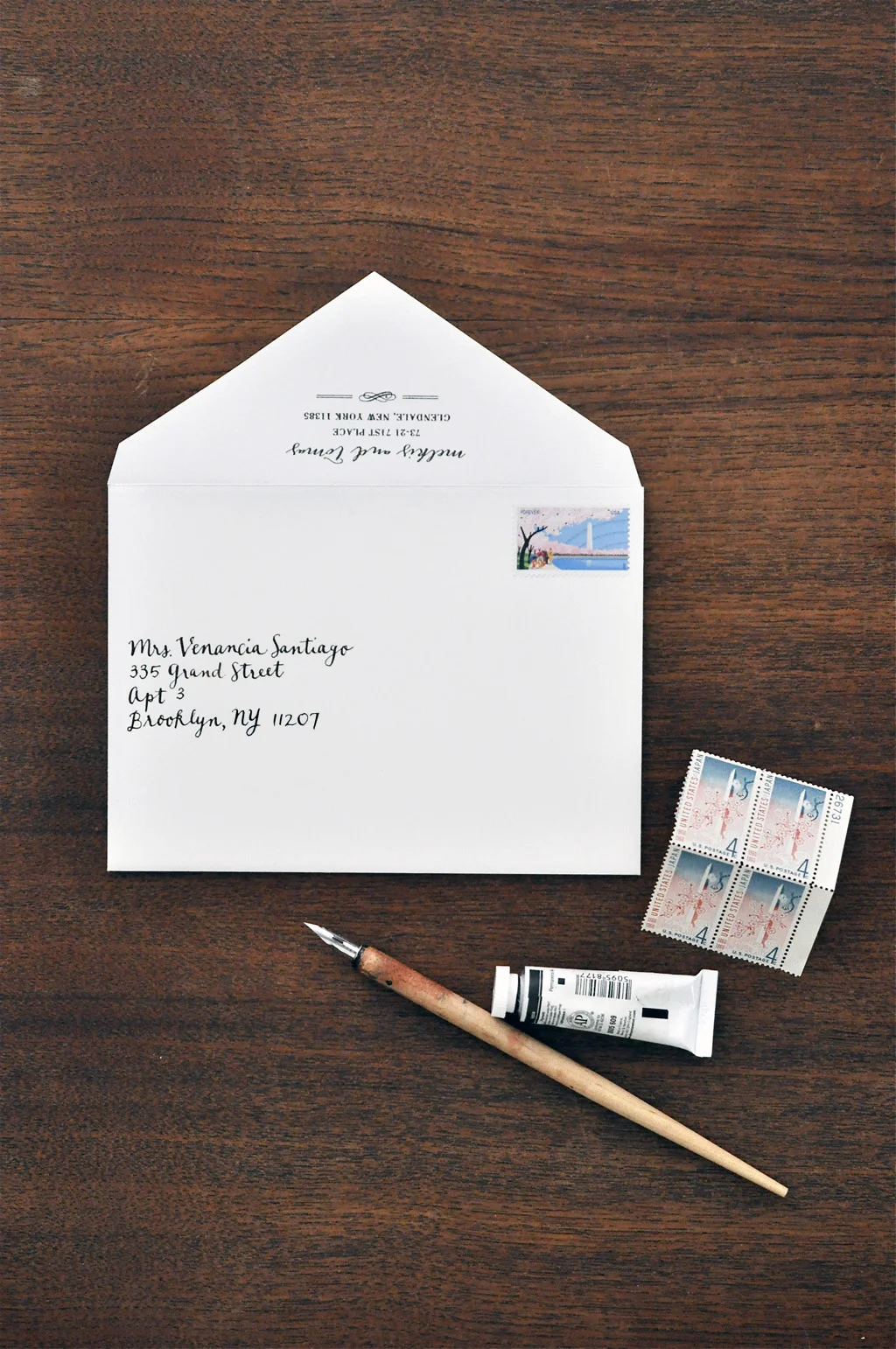 Cherry Blossom Wedding Invitation / Paper & Type