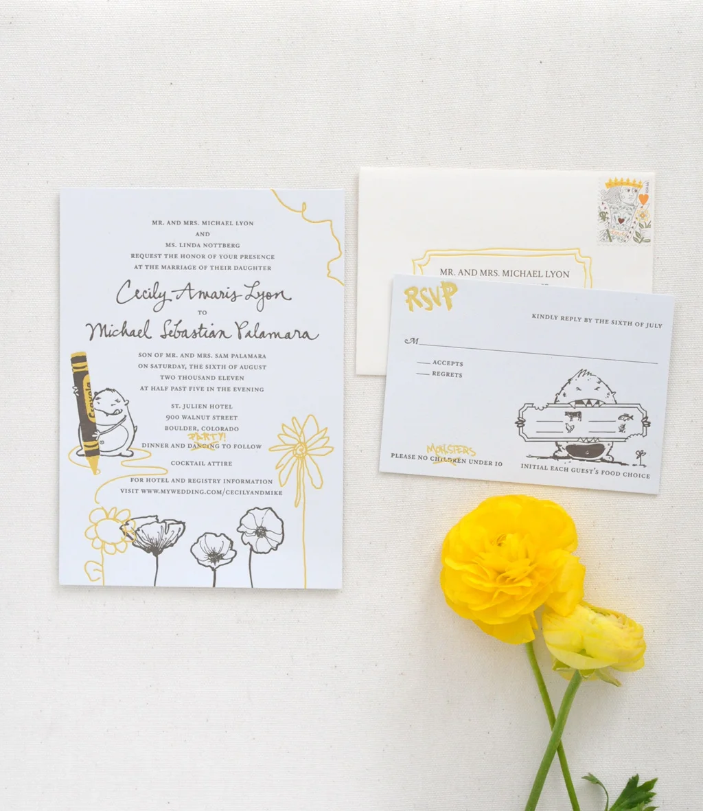 Monster Wedding Invitation / Paper & Type x Scott Goldberg