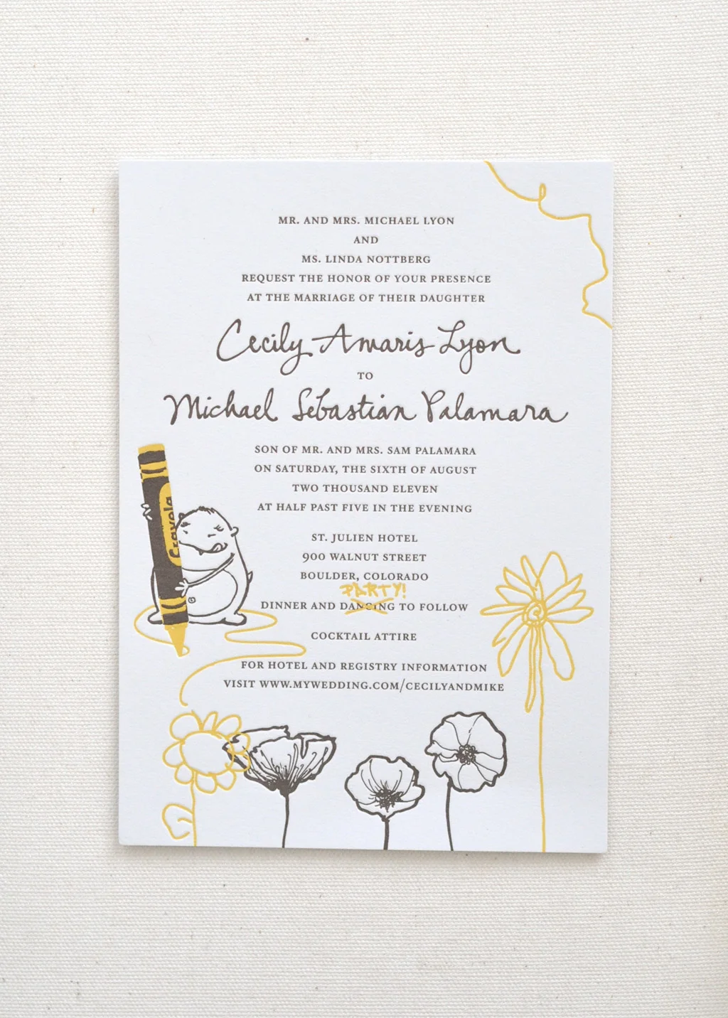 Monster Wedding Invitation / Paper & Type x Scott Goldberg