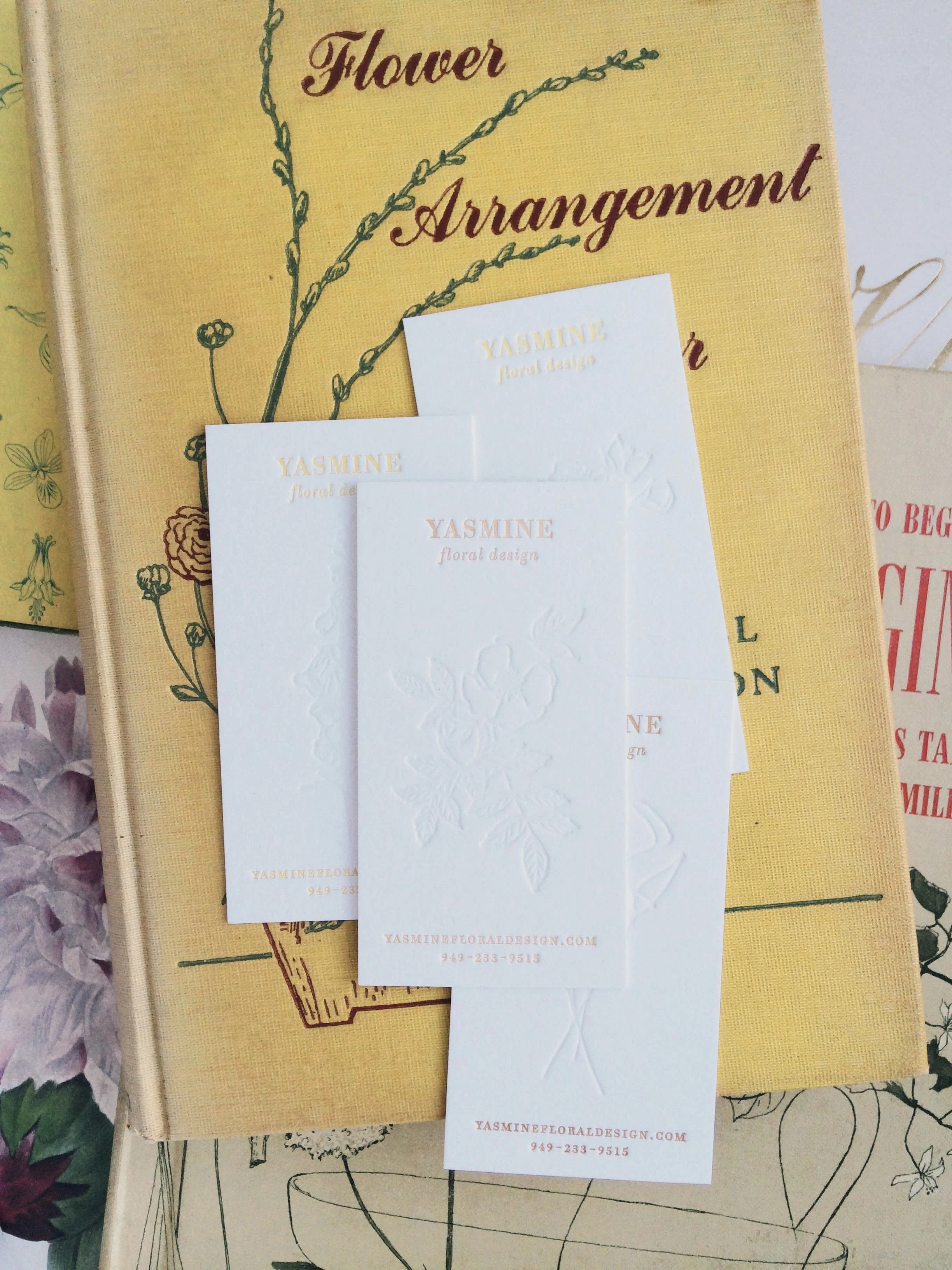Business cards for Yasmine / Paper & Type