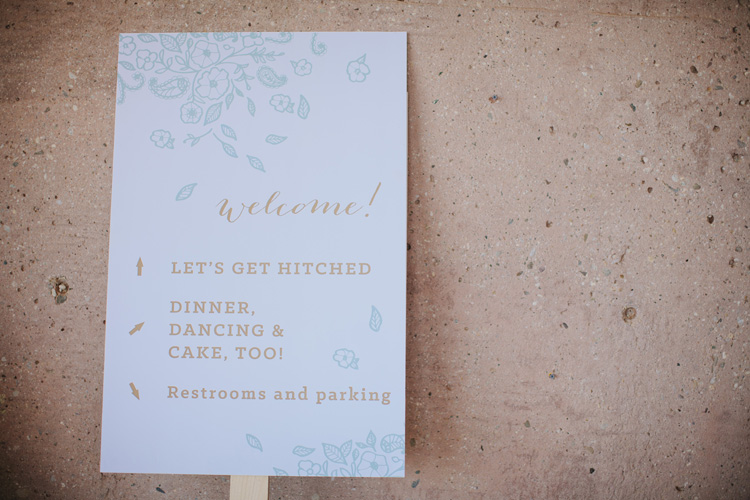 Wedding signage / Paper & Type