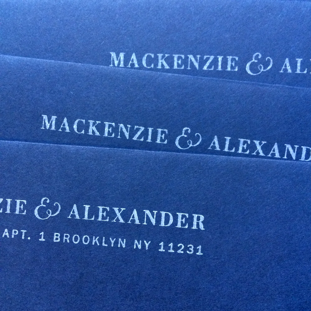 Mackenzie Invitation / Paper & Type