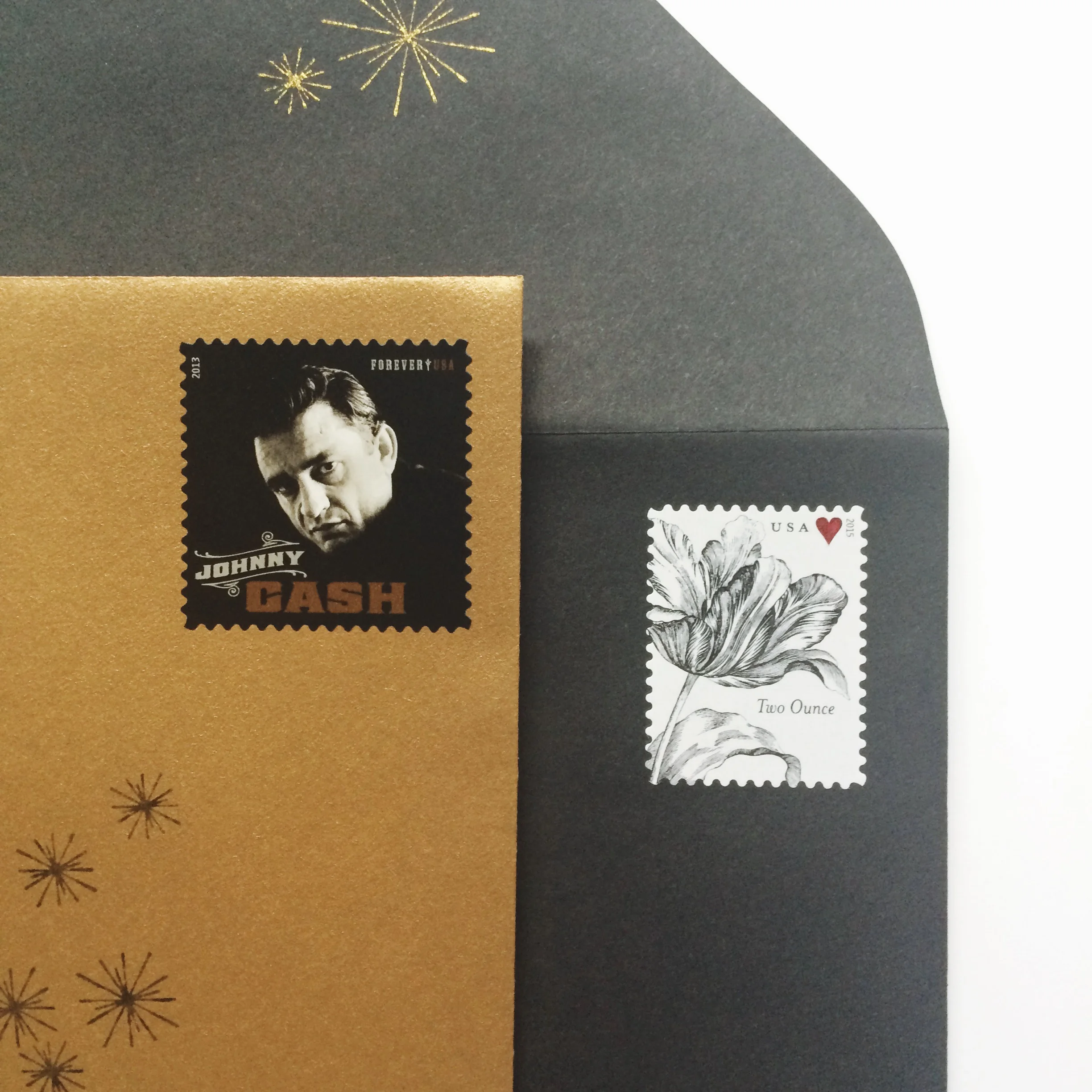 Sparkling Gold Invitation / Paper & Type