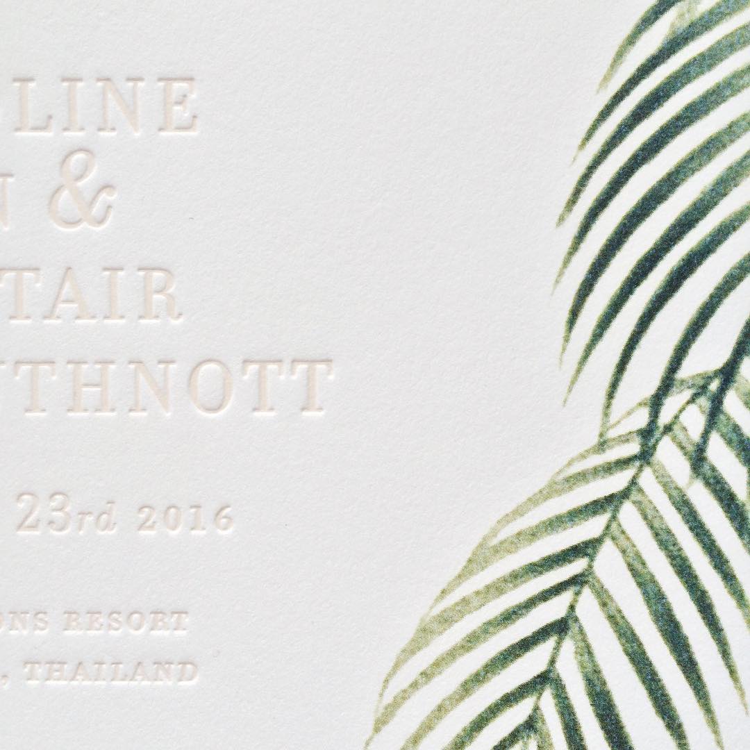 Tropical Save-the-Date / Paper & Type