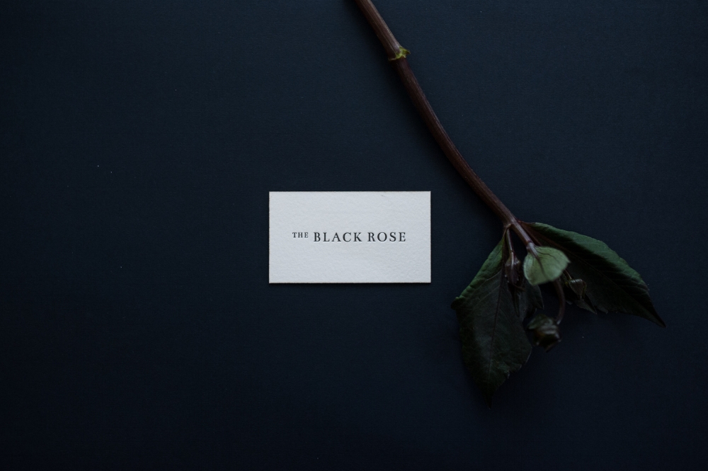 Design for The Black Rose by Paper & Type, styling and photography by Emilie Anne Szabo