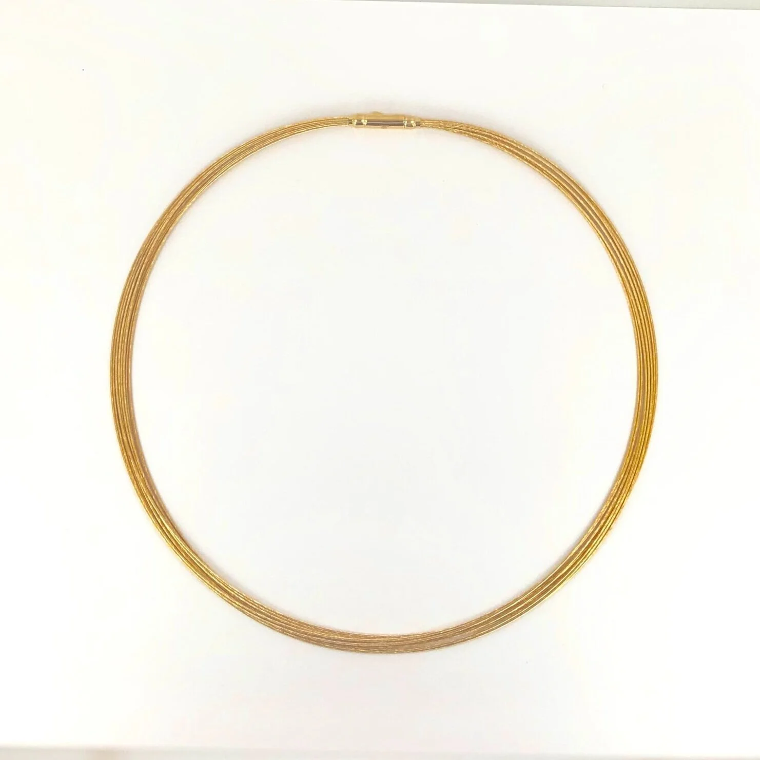 14K Gold 10-Strand Necklace