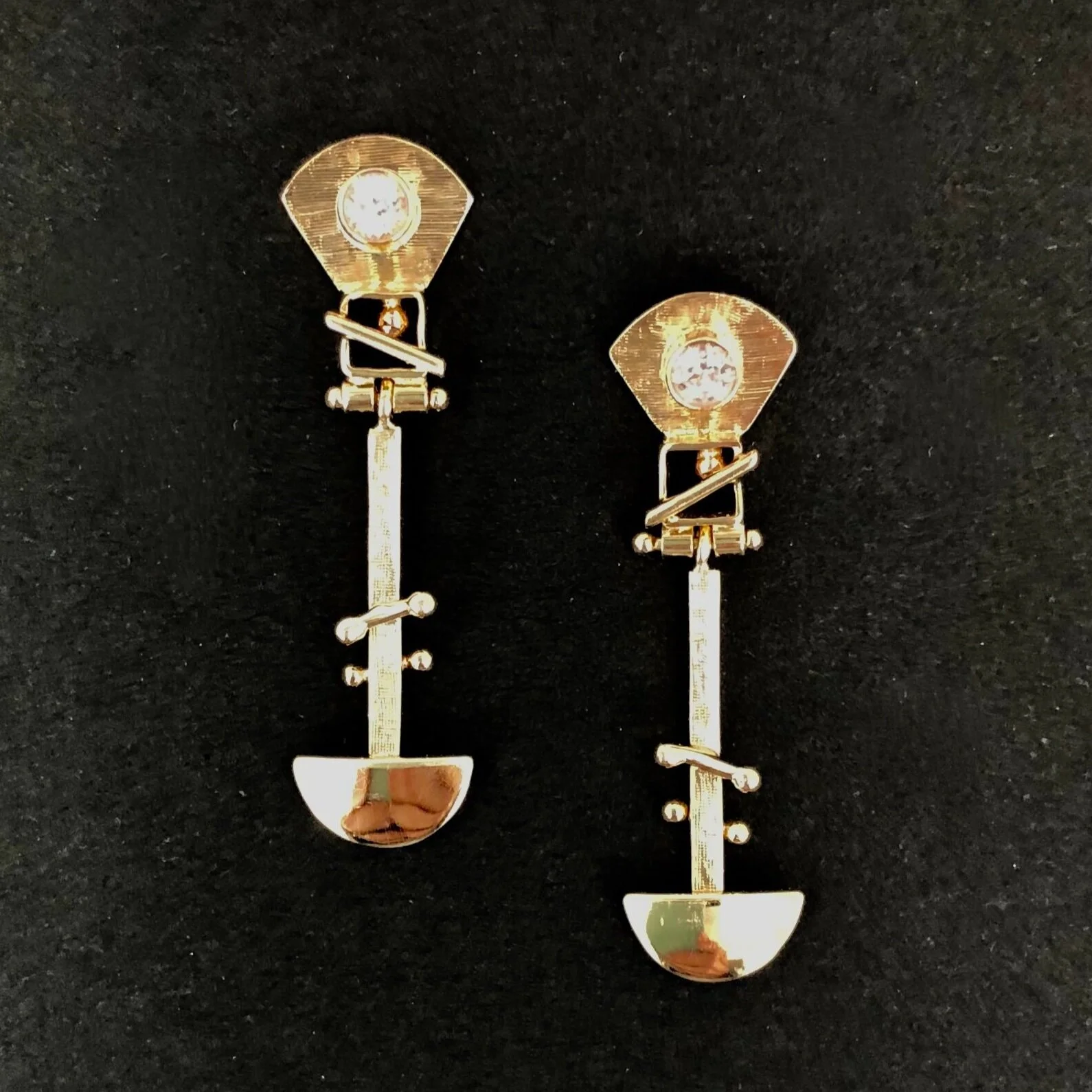 Engraved Long Hinged LS 1/2 Circle Posts