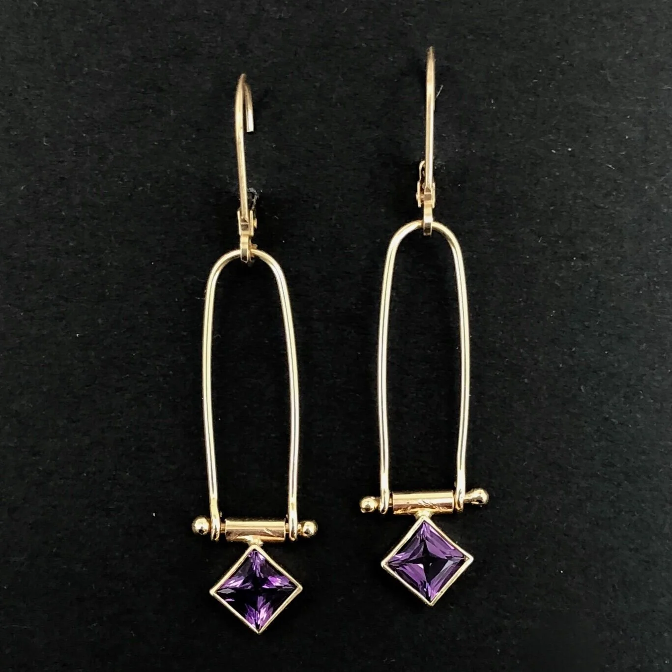 Long Hinged Drop Earrings