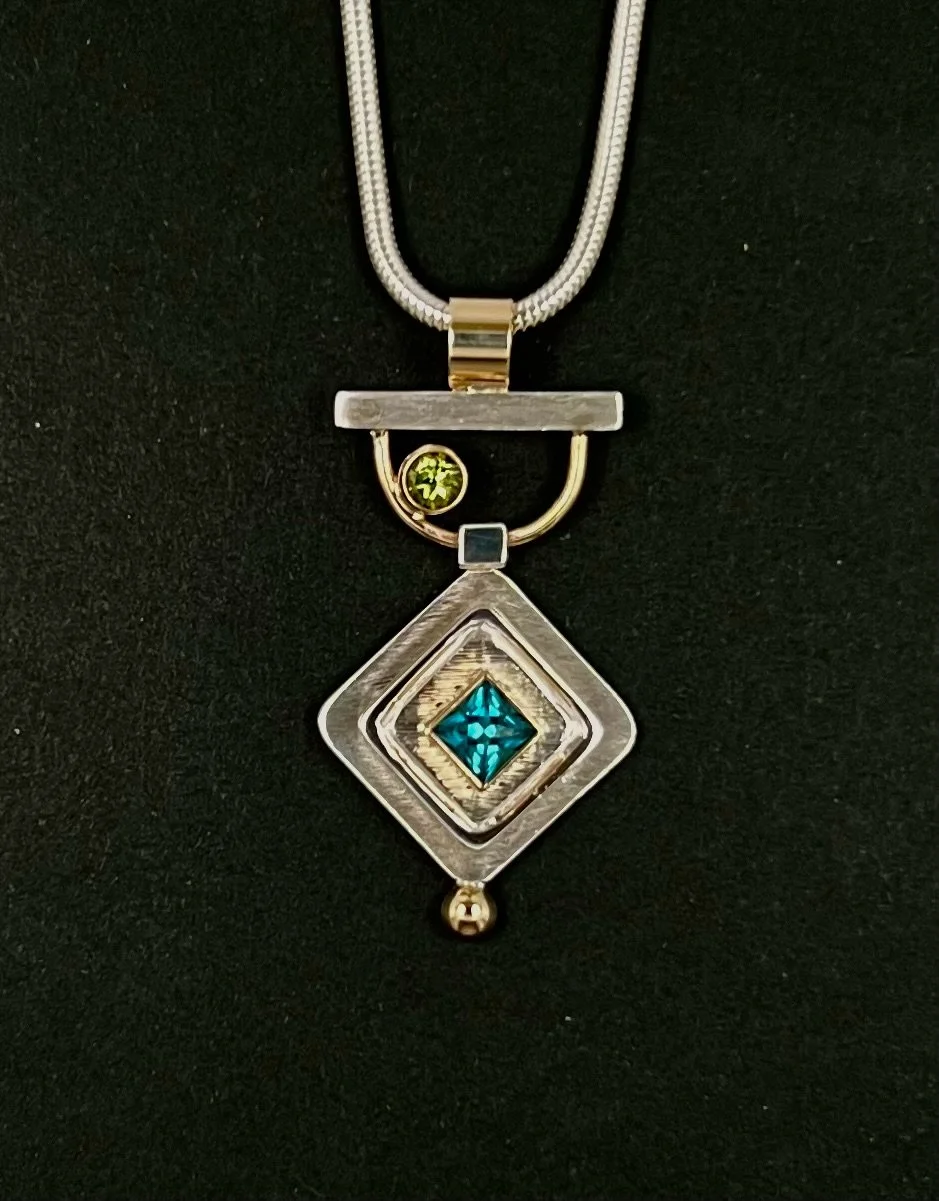 Diamond Shape Bar Pendant