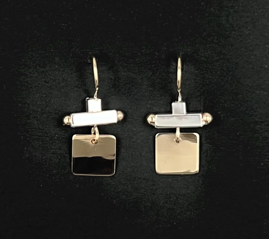 T-Top Square Earrings