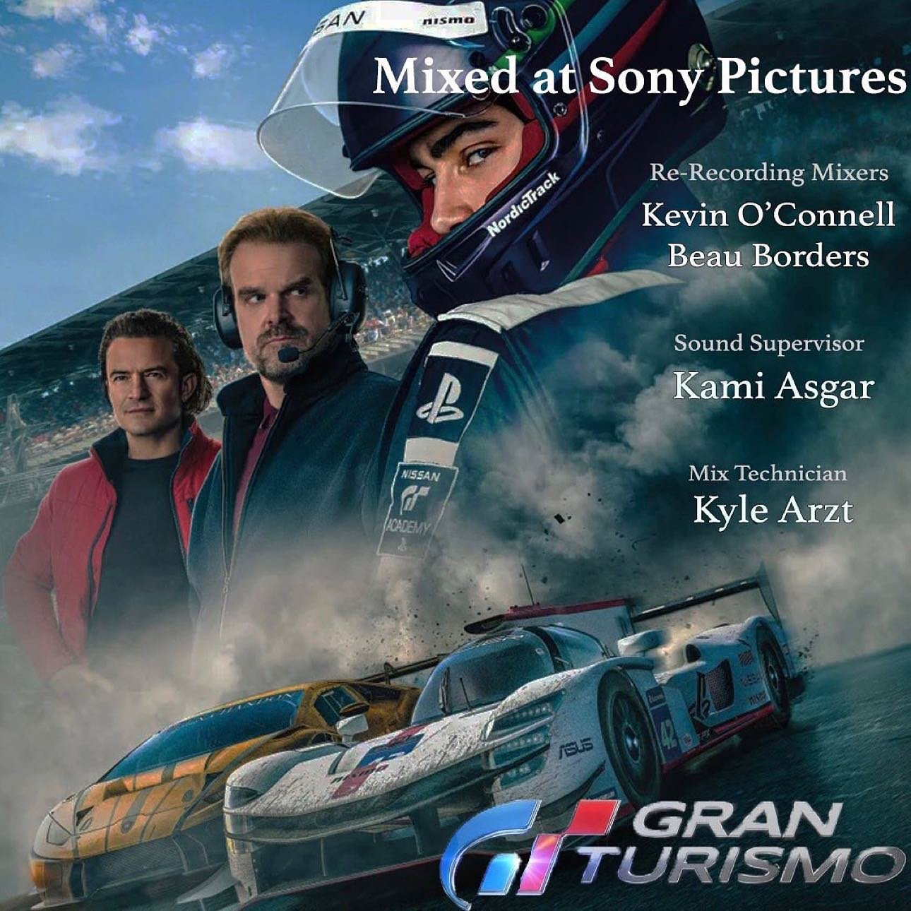 Repost from @sonypicturespostprodsrvcs_usa
&bull;
@granturismomovie Out Now Exclusively in Theaters! Here is a sneak peek of the behind the scenes post production sound crew 🏎️ 💨!