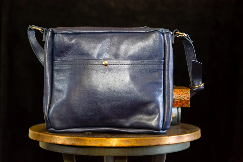 Lizardskin Accented Messenger Bag