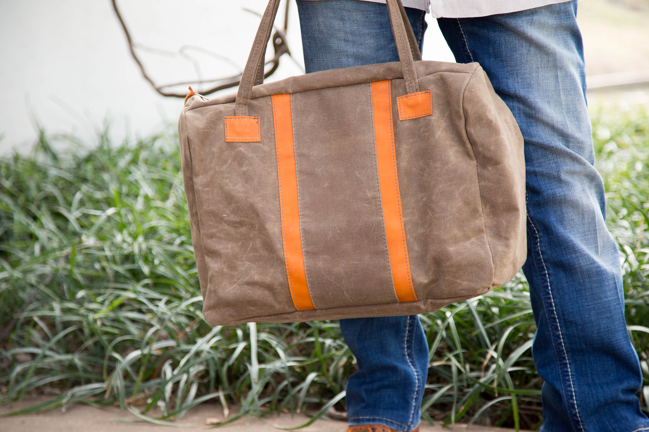 Canvas and Leather Duffel