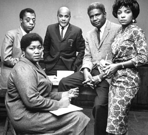   James Baldwin,&nbsp; Odetta , Ralph Ellison,&nbsp; Ossie Davis &nbsp;and Ruby Dee.  
