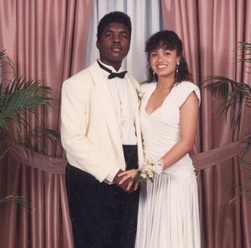  ?uestlove and Amel Larrieux at their prom. 