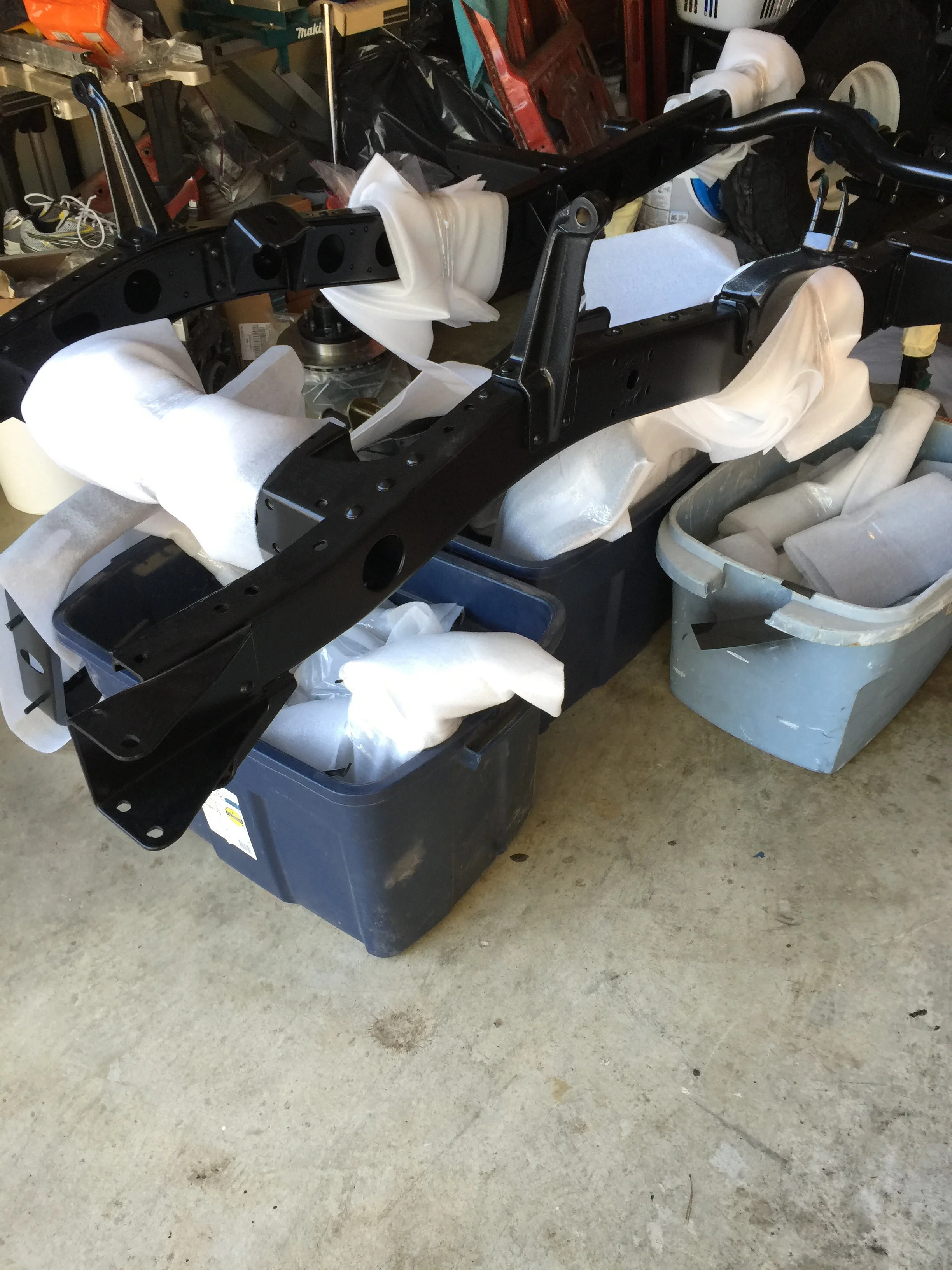 Powder coated fram and all other are back