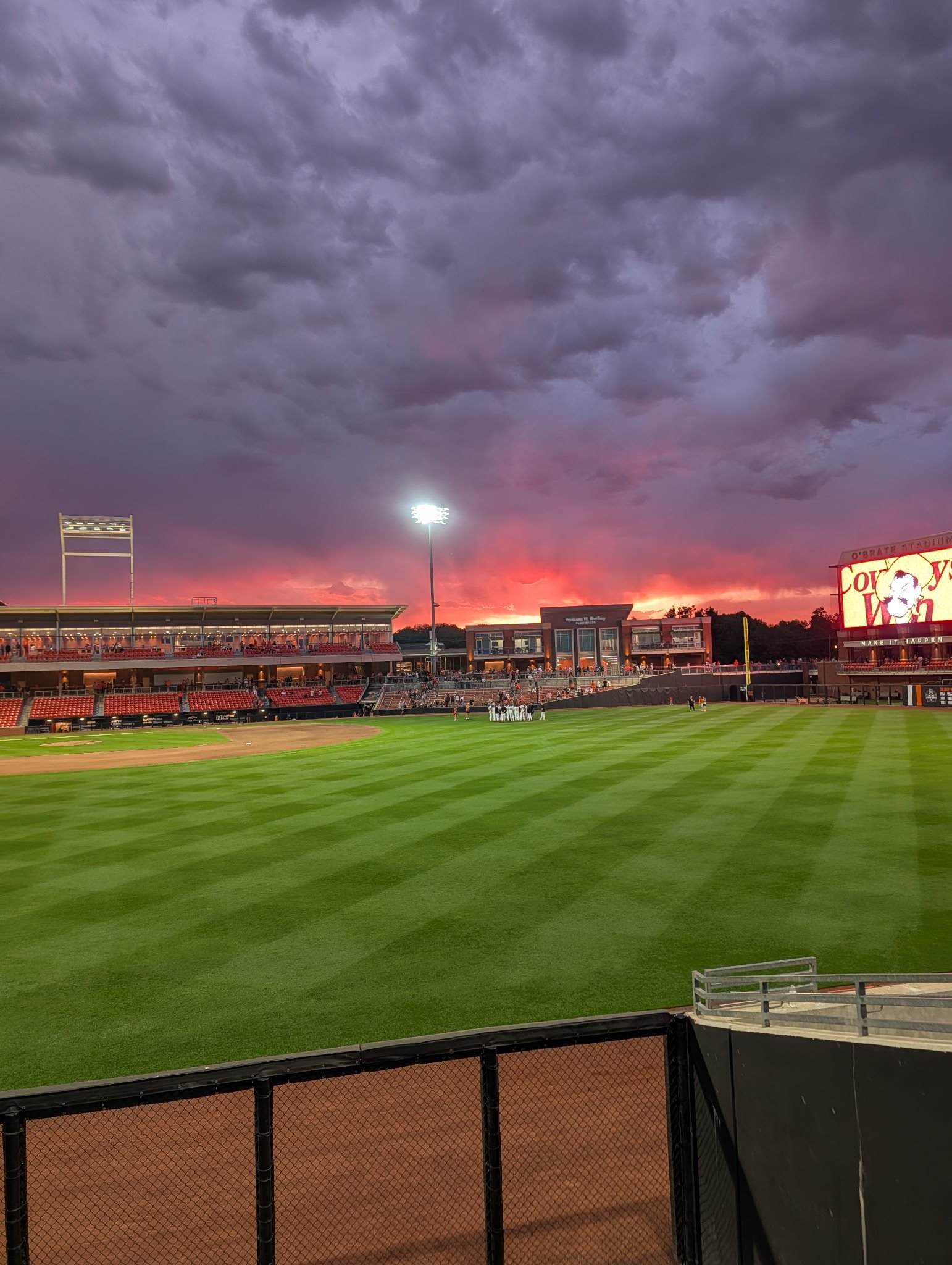 Nifty Sunset over O'Brate Stadium