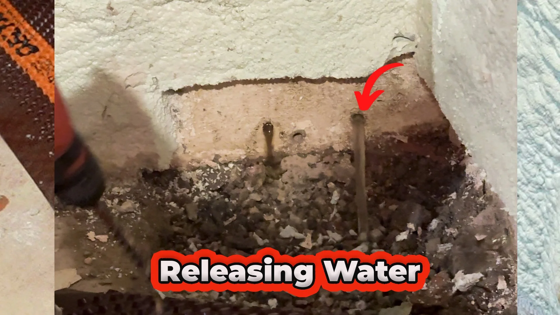 water coming in through block wall in foundation