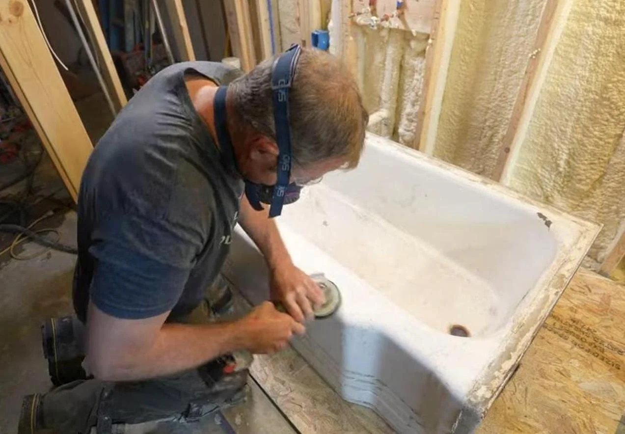 HOW TO REFINISH AN OLD CAST IRON TUB