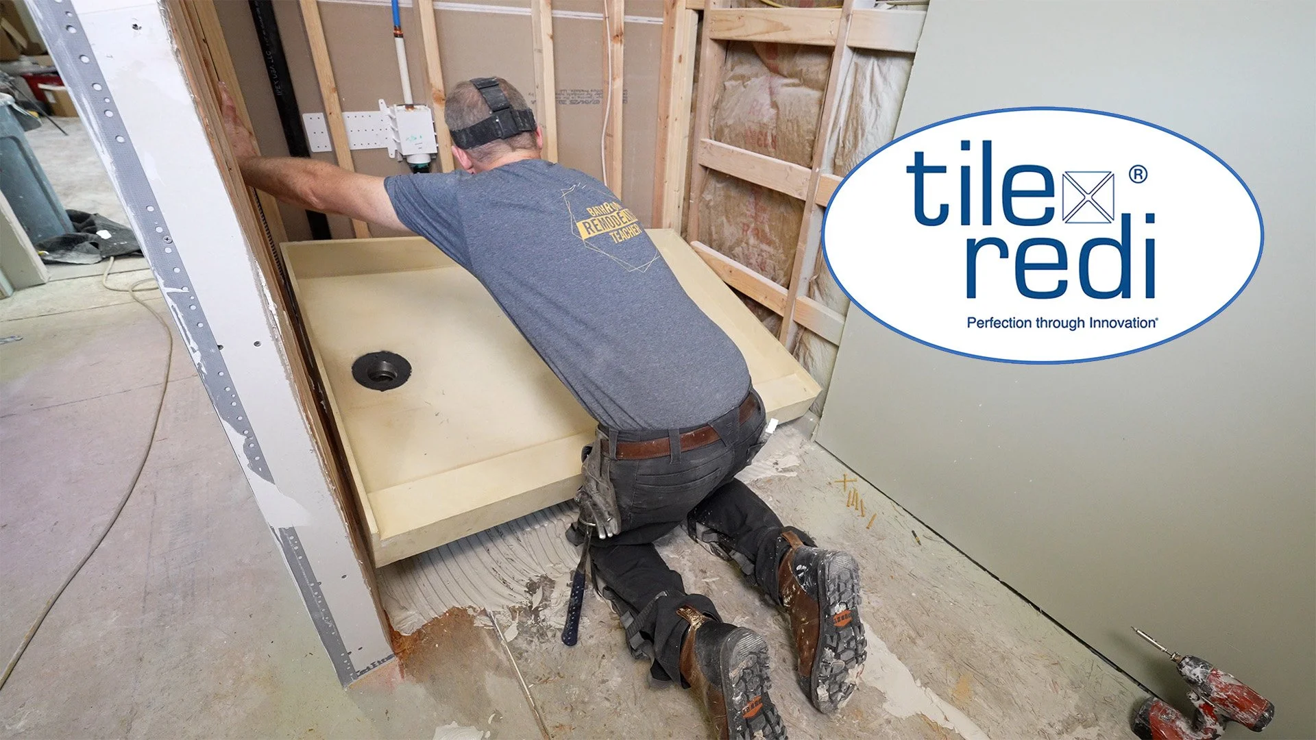 tile redi pan installation