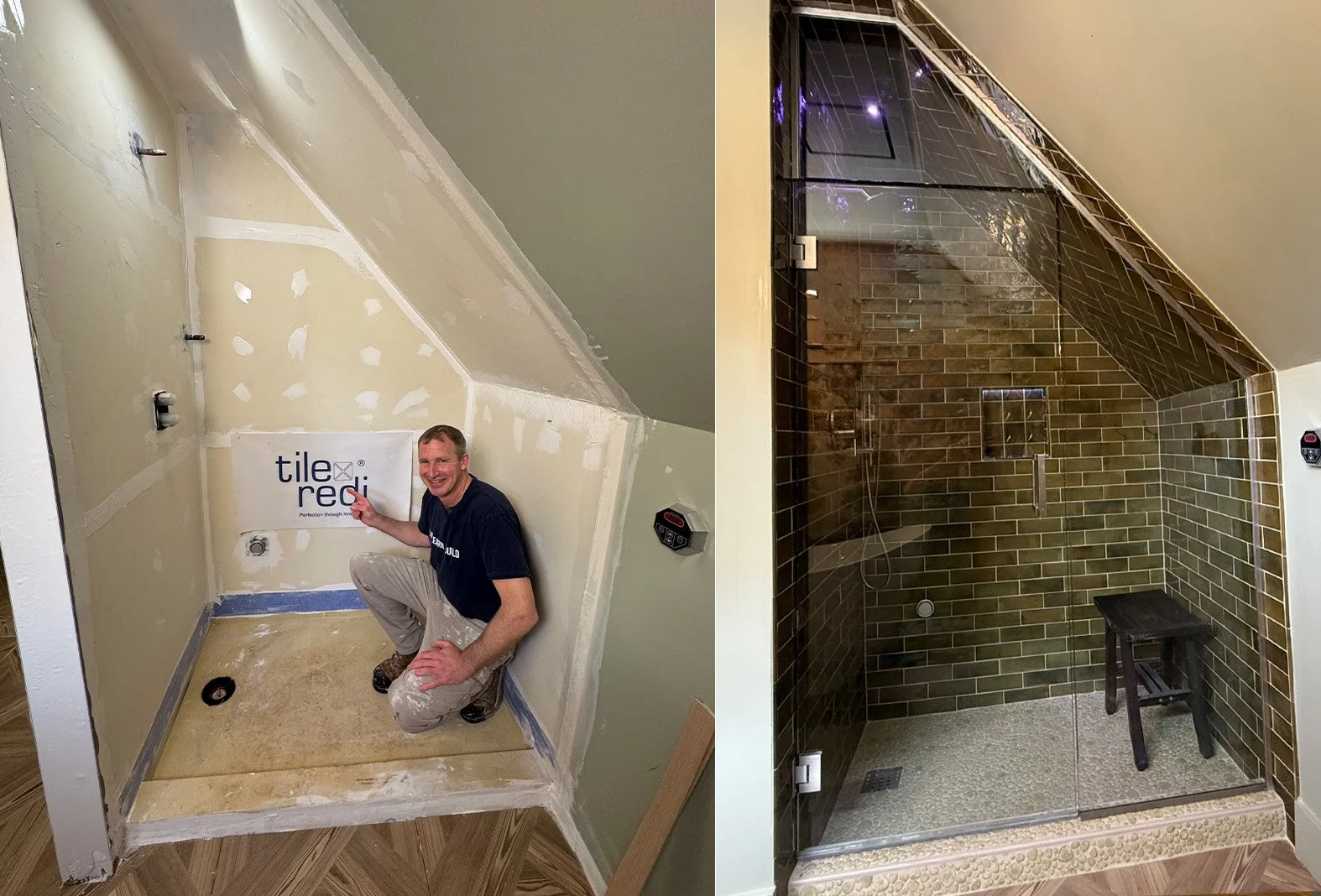 Waterproofing for a steam shower