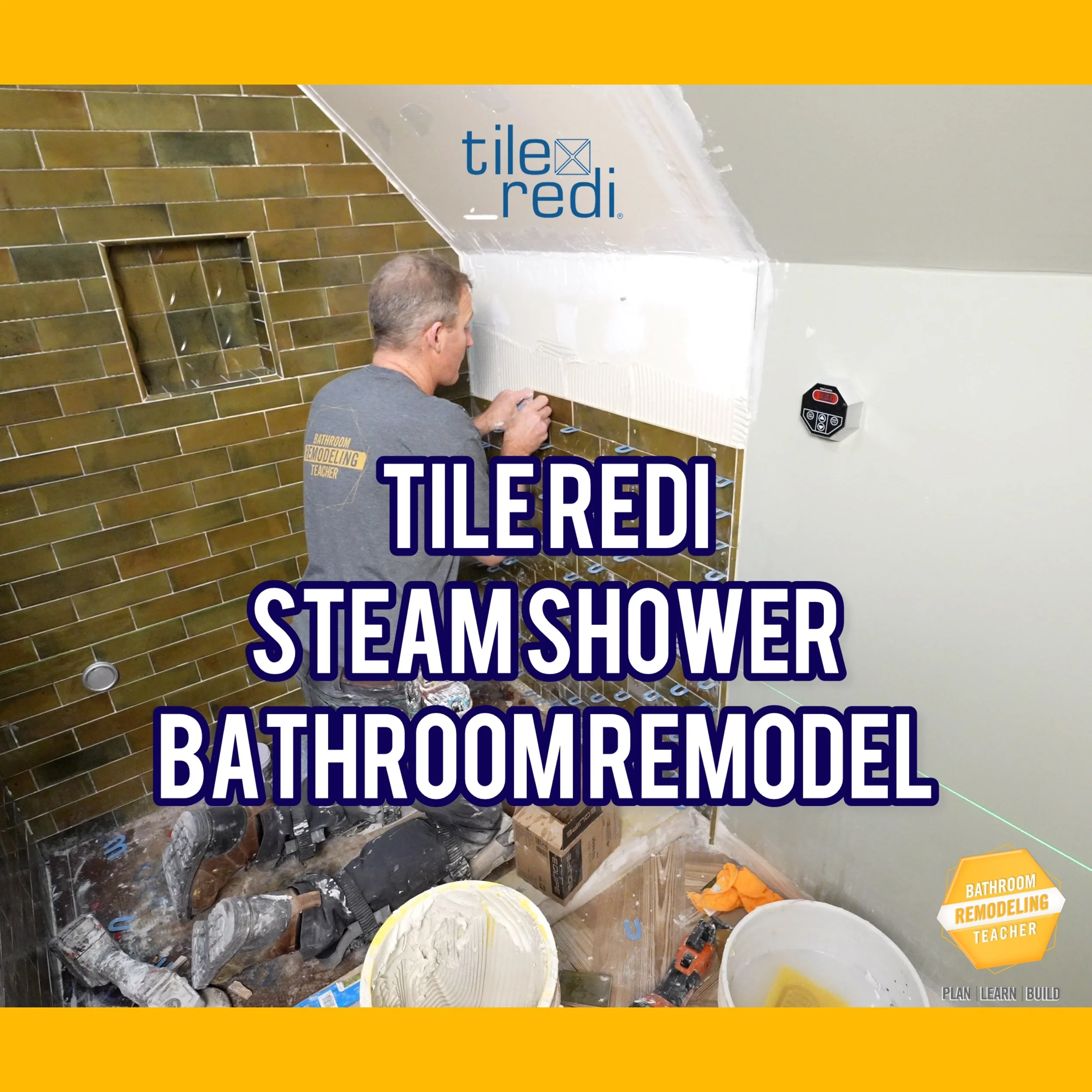 tile redi steam shower bathroom remodel
