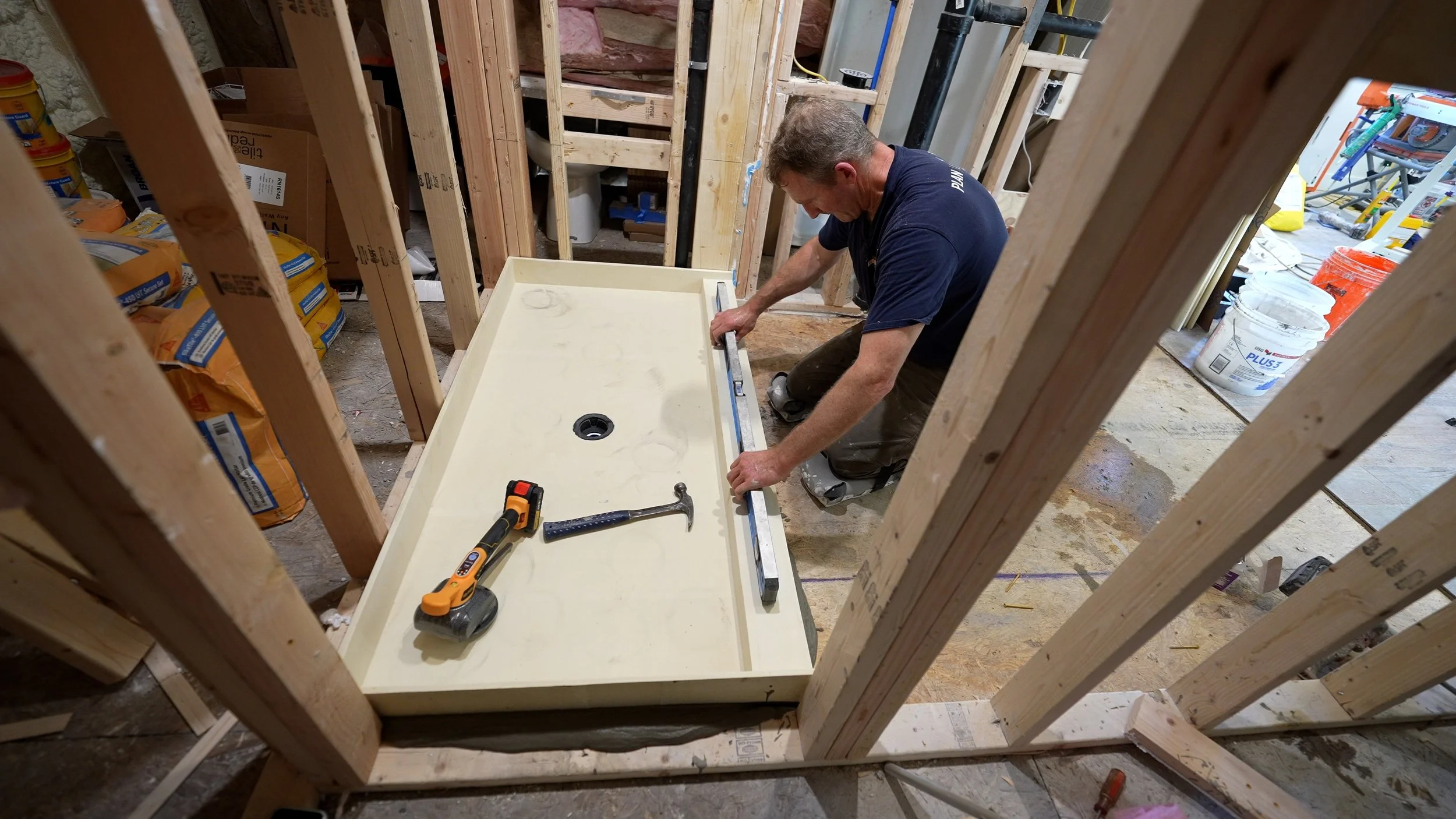 Tile Redi Shower pan installation