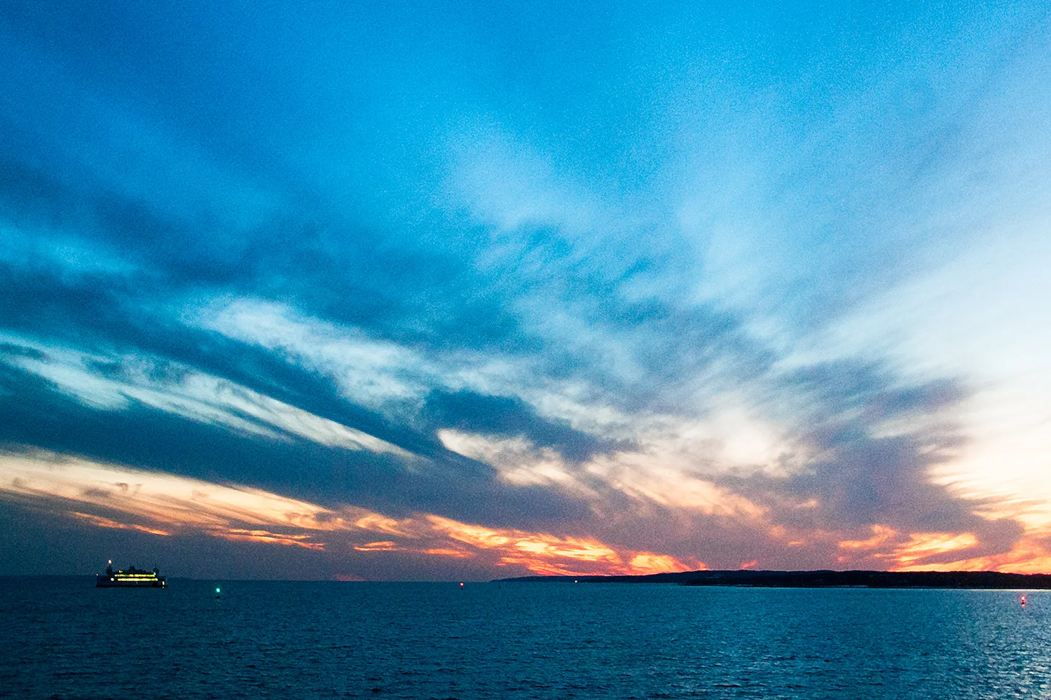 Sunset on the Sound