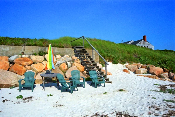 Beach Chairs Umbrella House