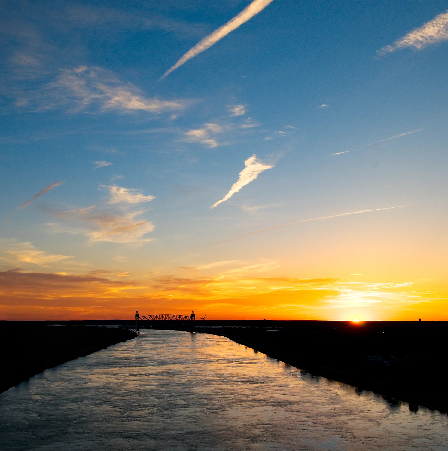 Canal Sunset Panorama