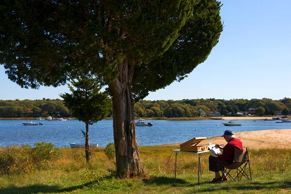 Painting at Hen Cove