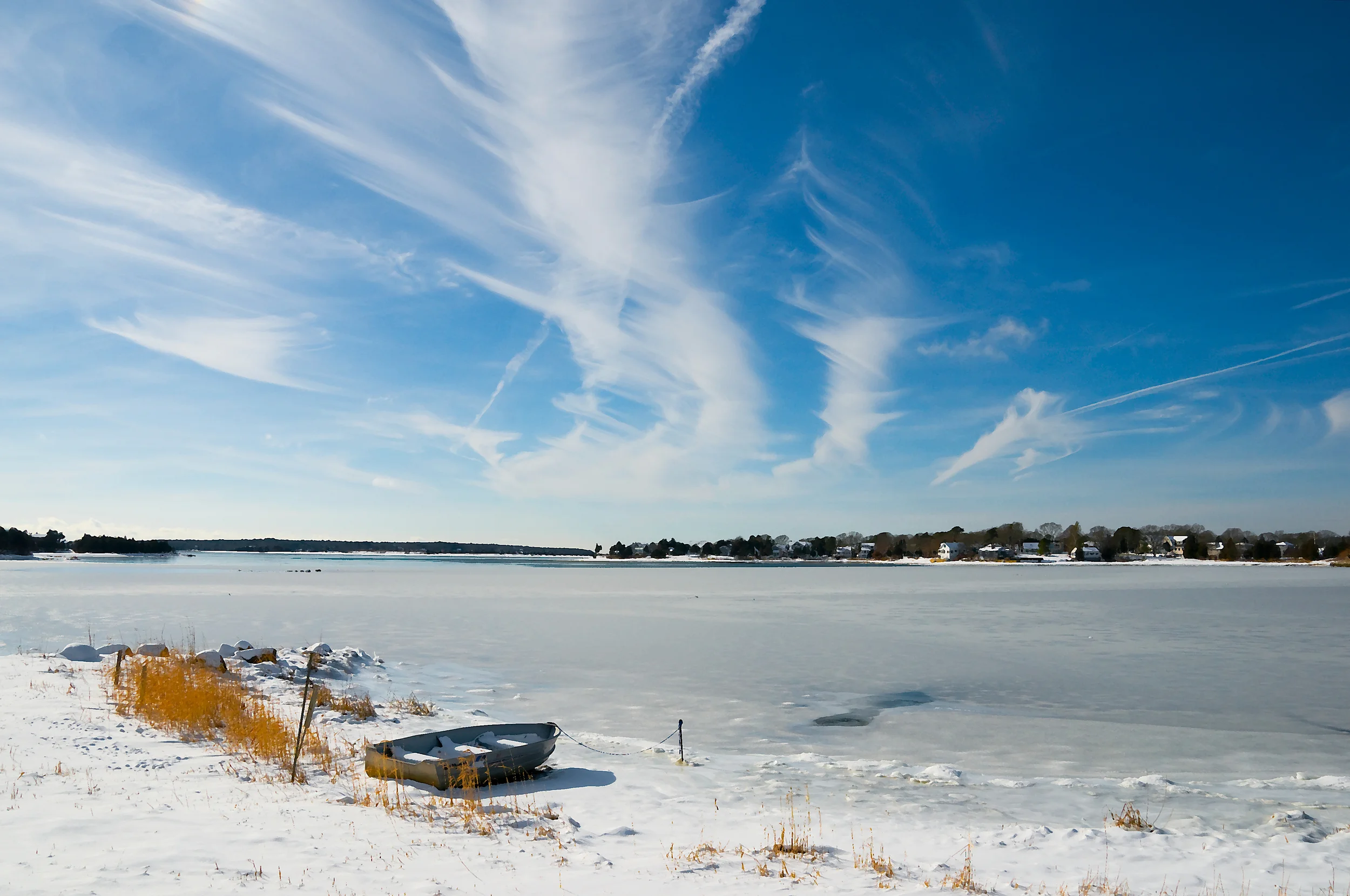Skiff on Ice