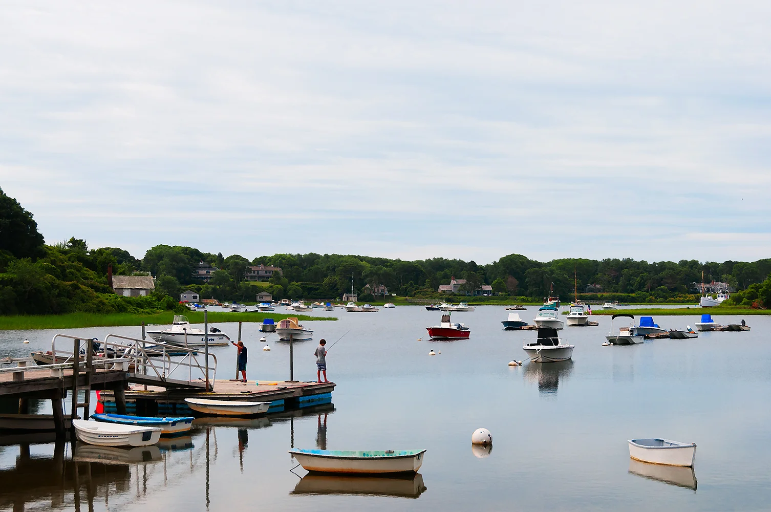 Fishing at Lower Mill Pond (Copy)