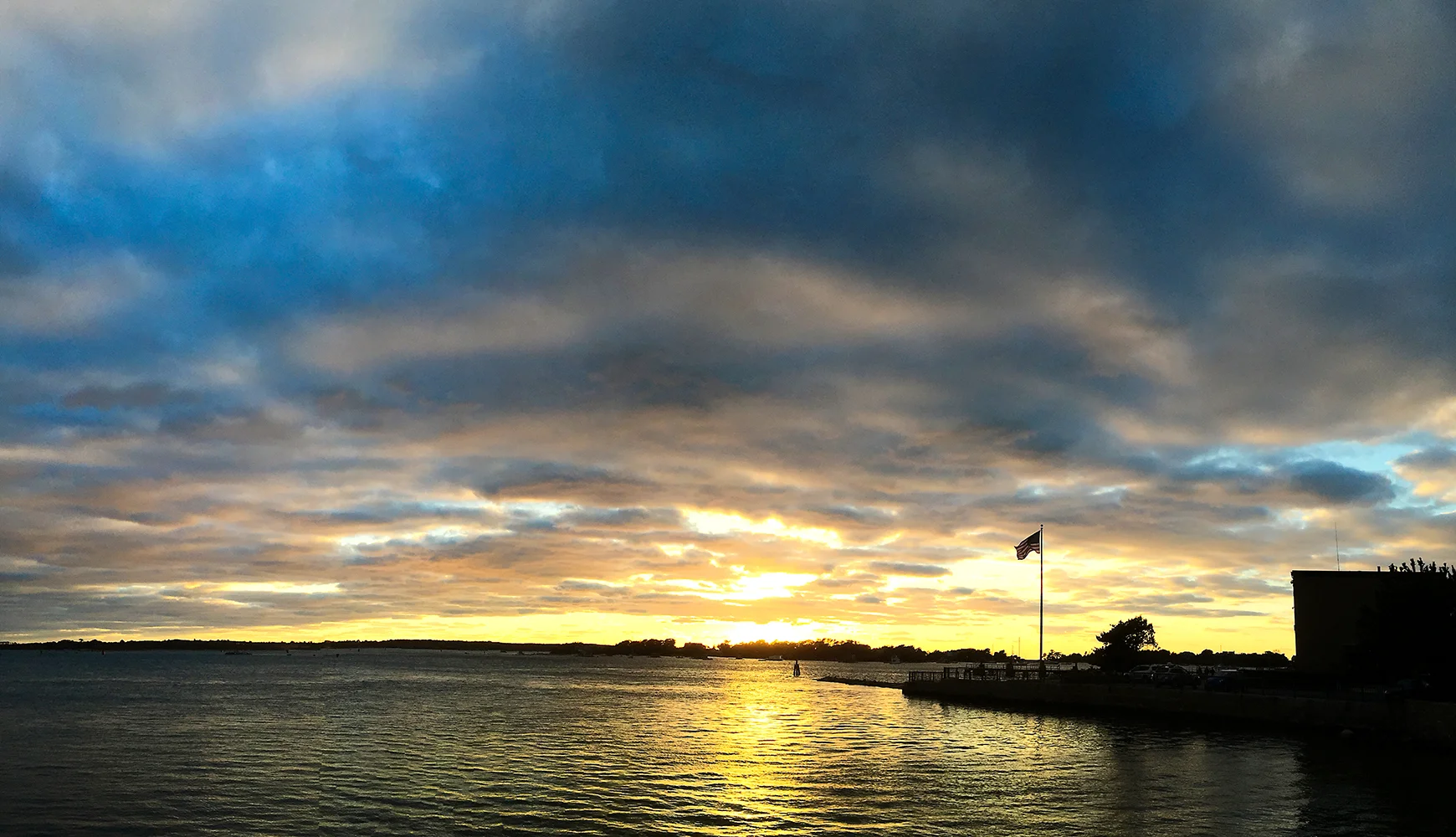 Sunset over Great Harbor