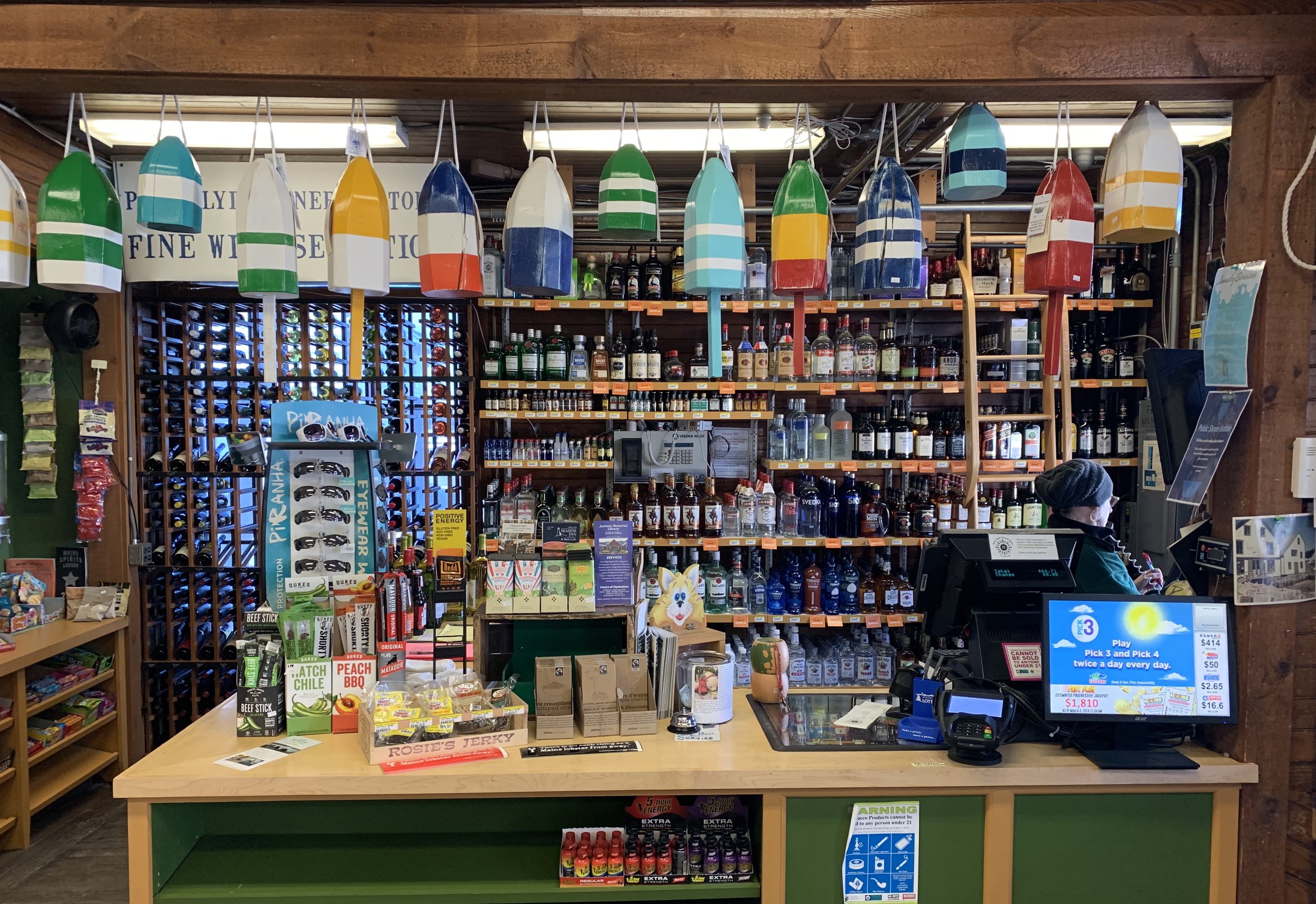Georgette takes an order at the Port Clyde General Store