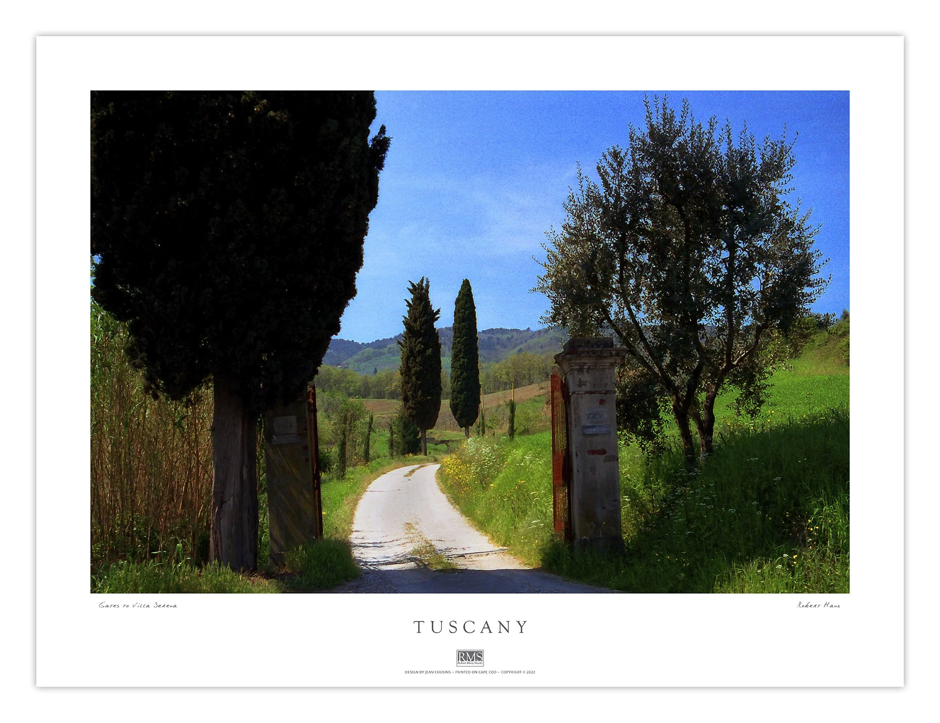 Gates to Villa Serena - Robert Manz - Tuscany