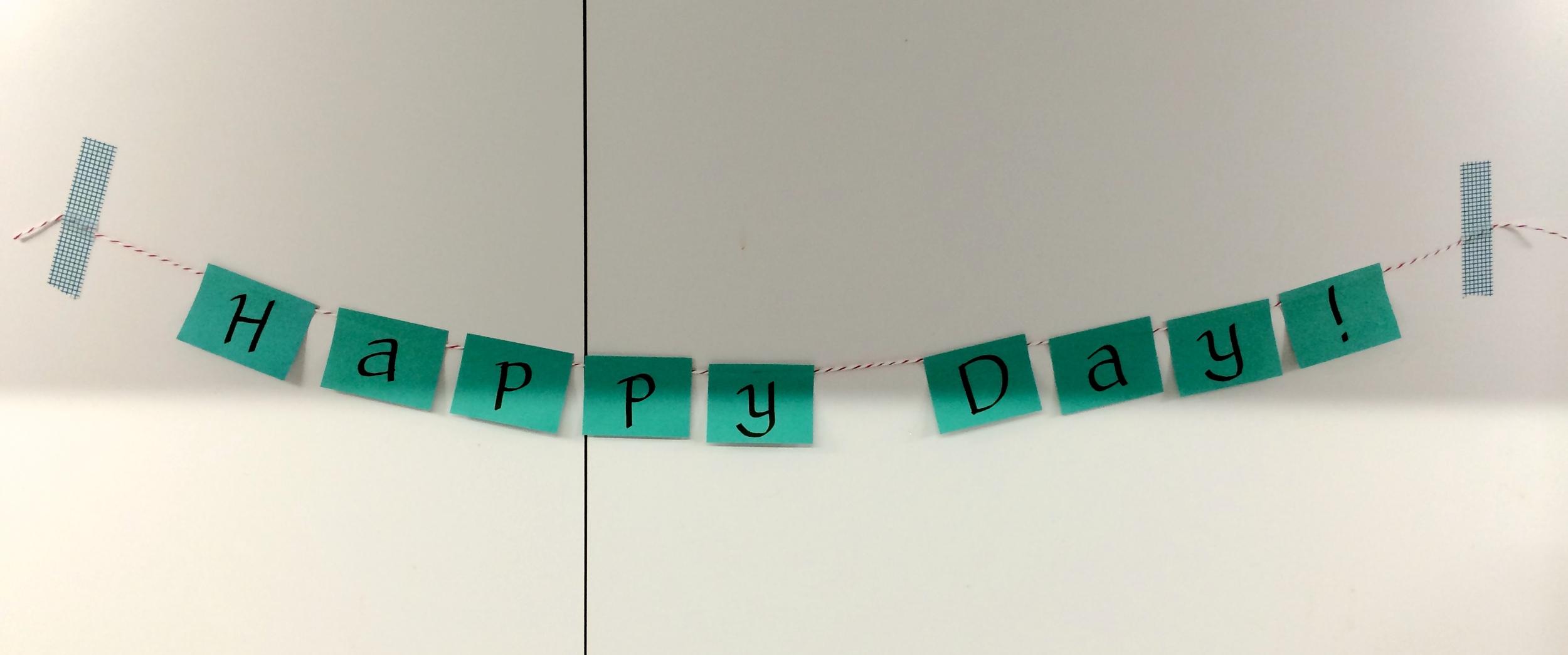 banner for coworker's birthday