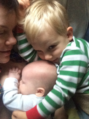 Sunday morning pile-up in bed.