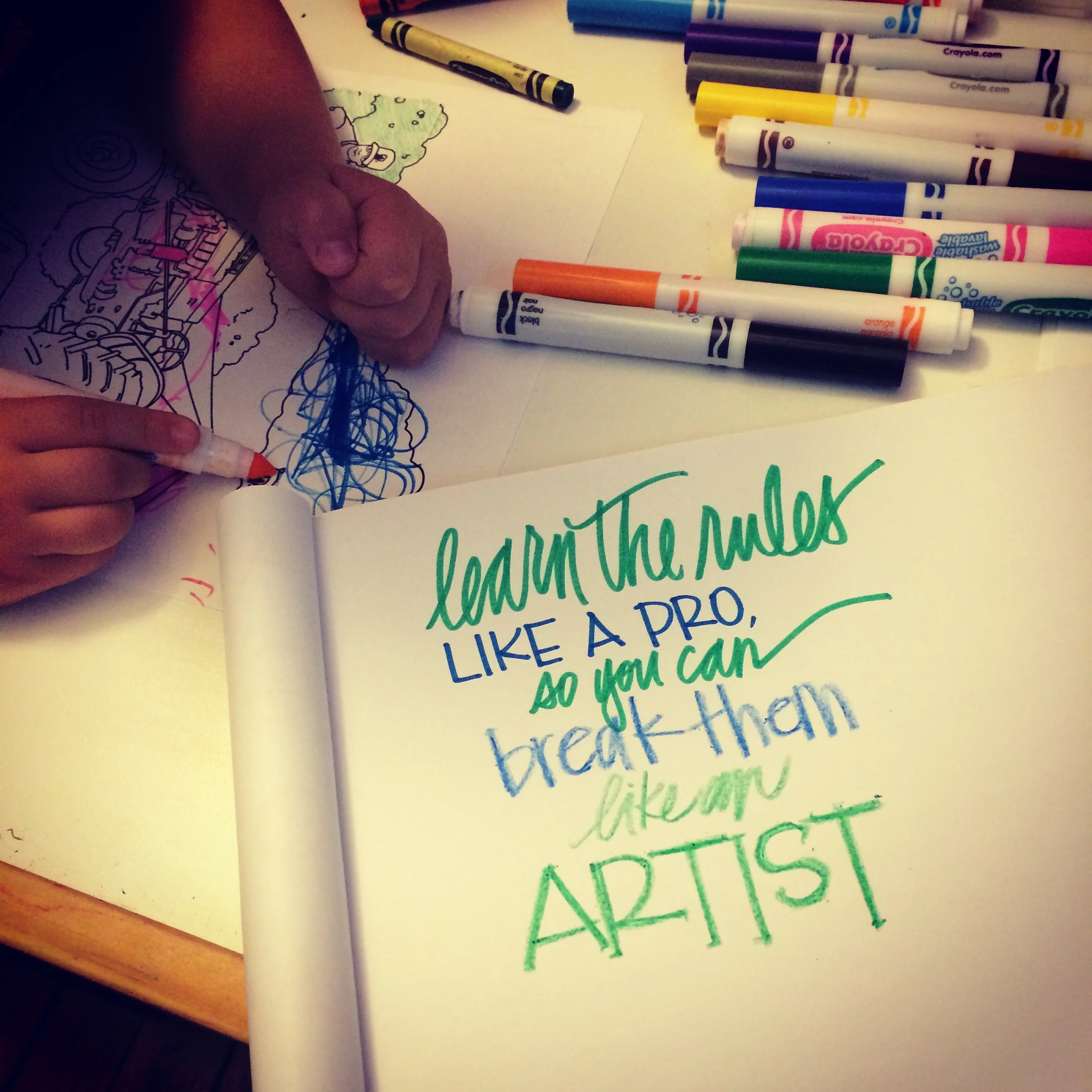 Quote by Pablo Picasso.